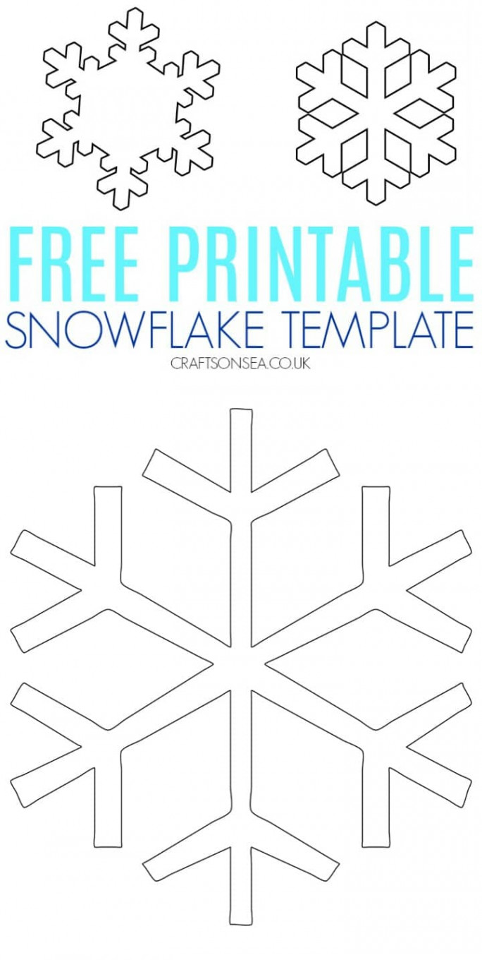 FREE Snowflake Template (Printable PDF) - Crafts on Sea