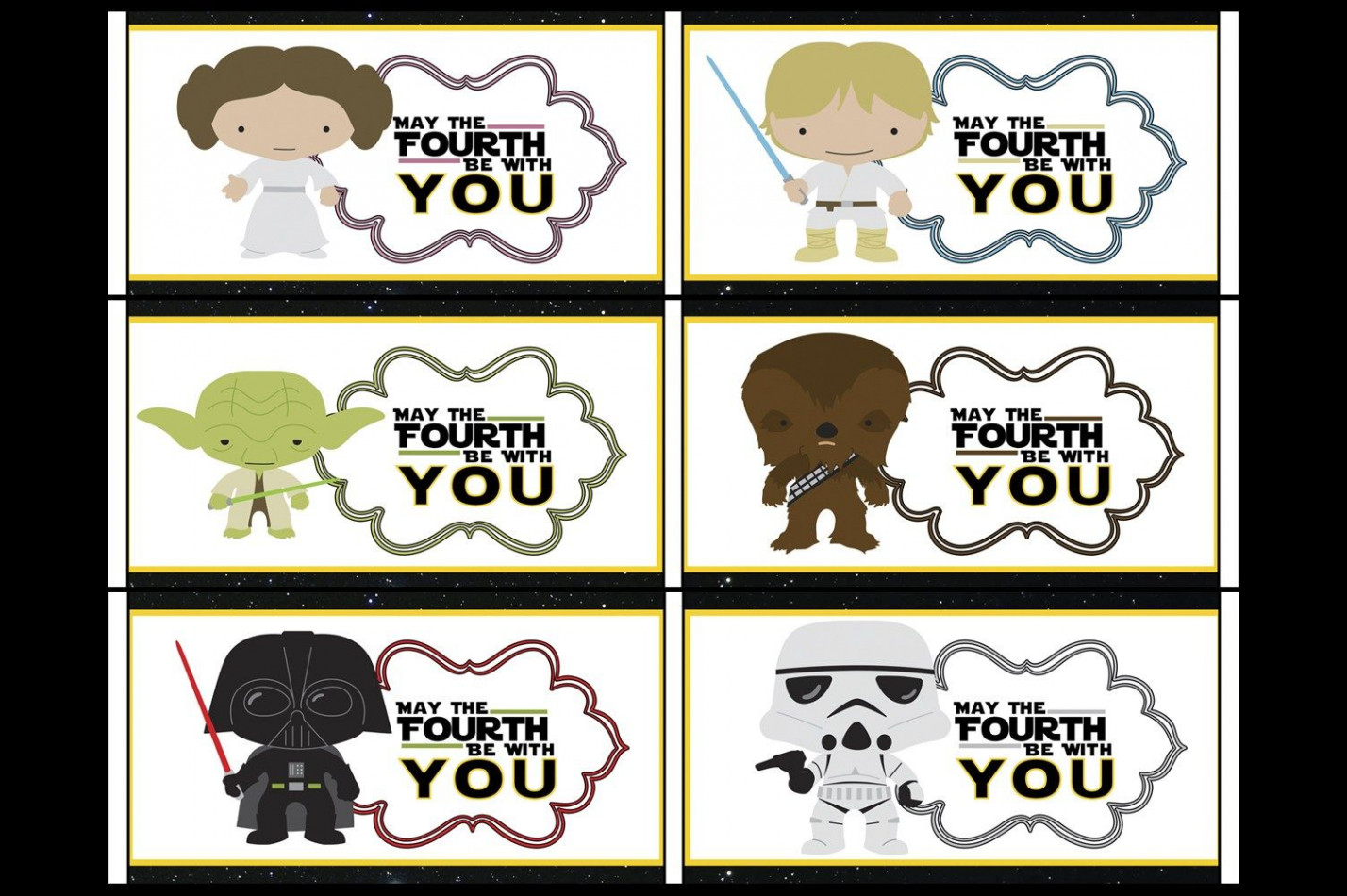 FREE Star Wars May The Fourth Be With You Party Printables  Star