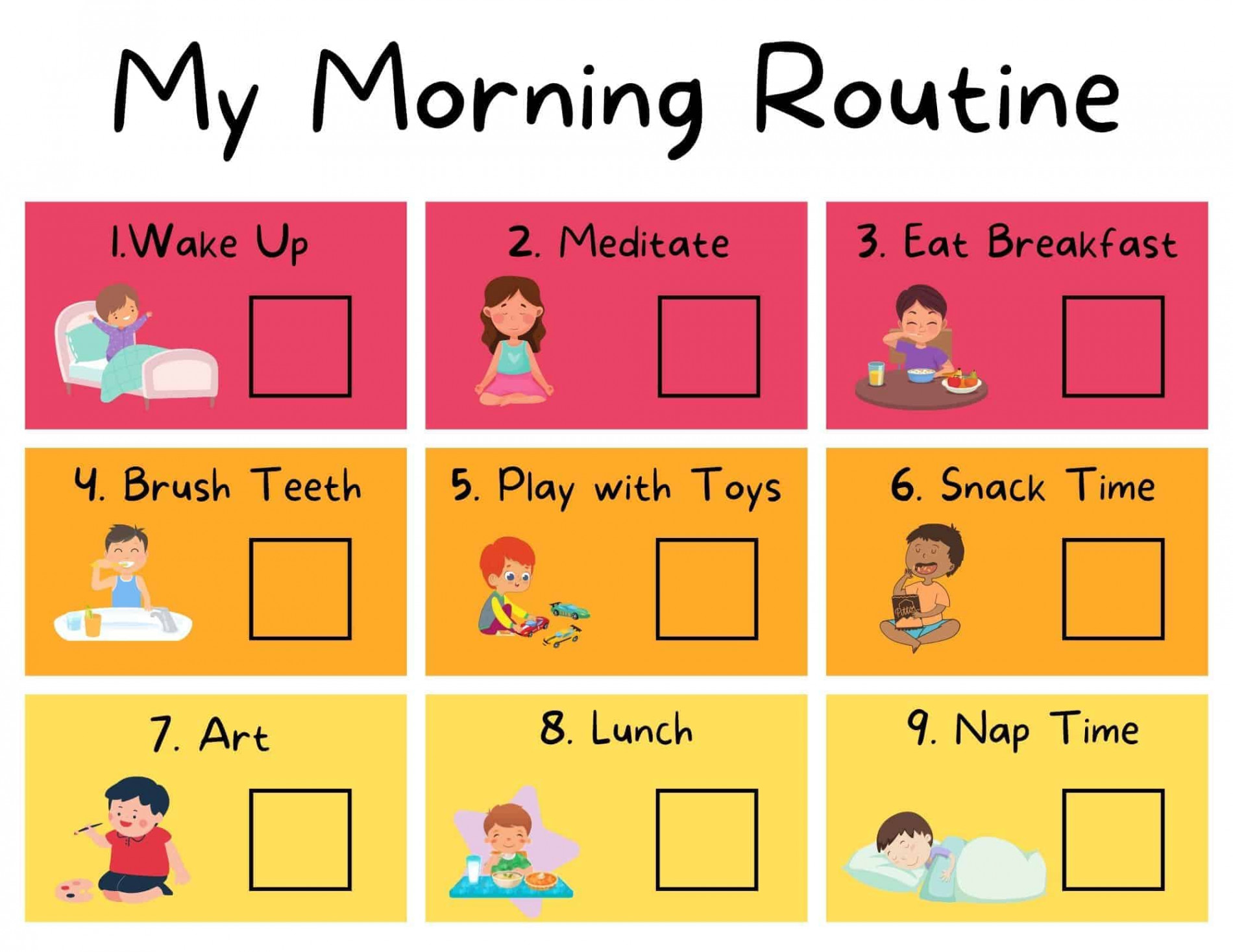 Free Visual Schedule Templates for Autism  Picture Schedules for