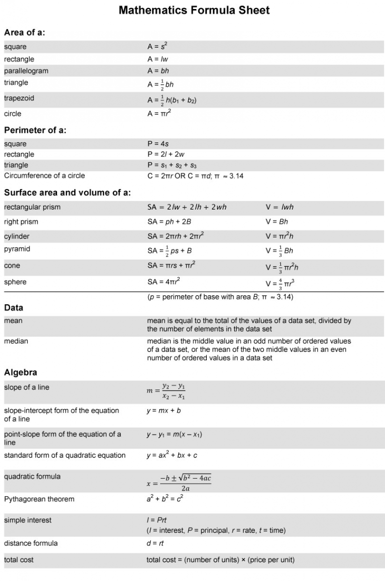 GED - Math Practice Test  Math practice test, Ged math, Ged study