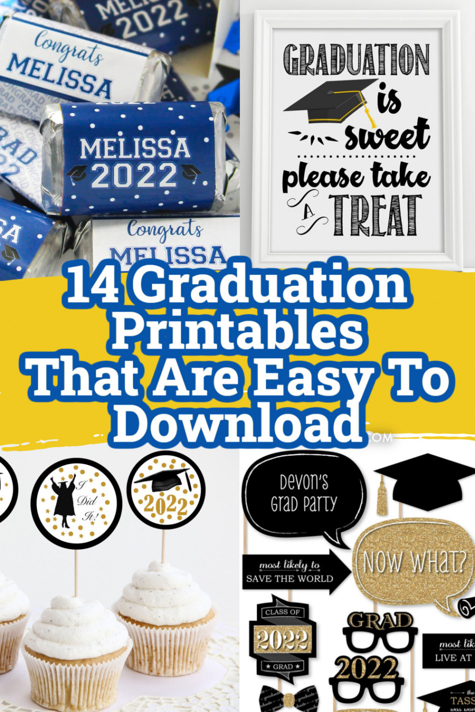 Graduation Printables That Are Easy To Download - Oh My Creative