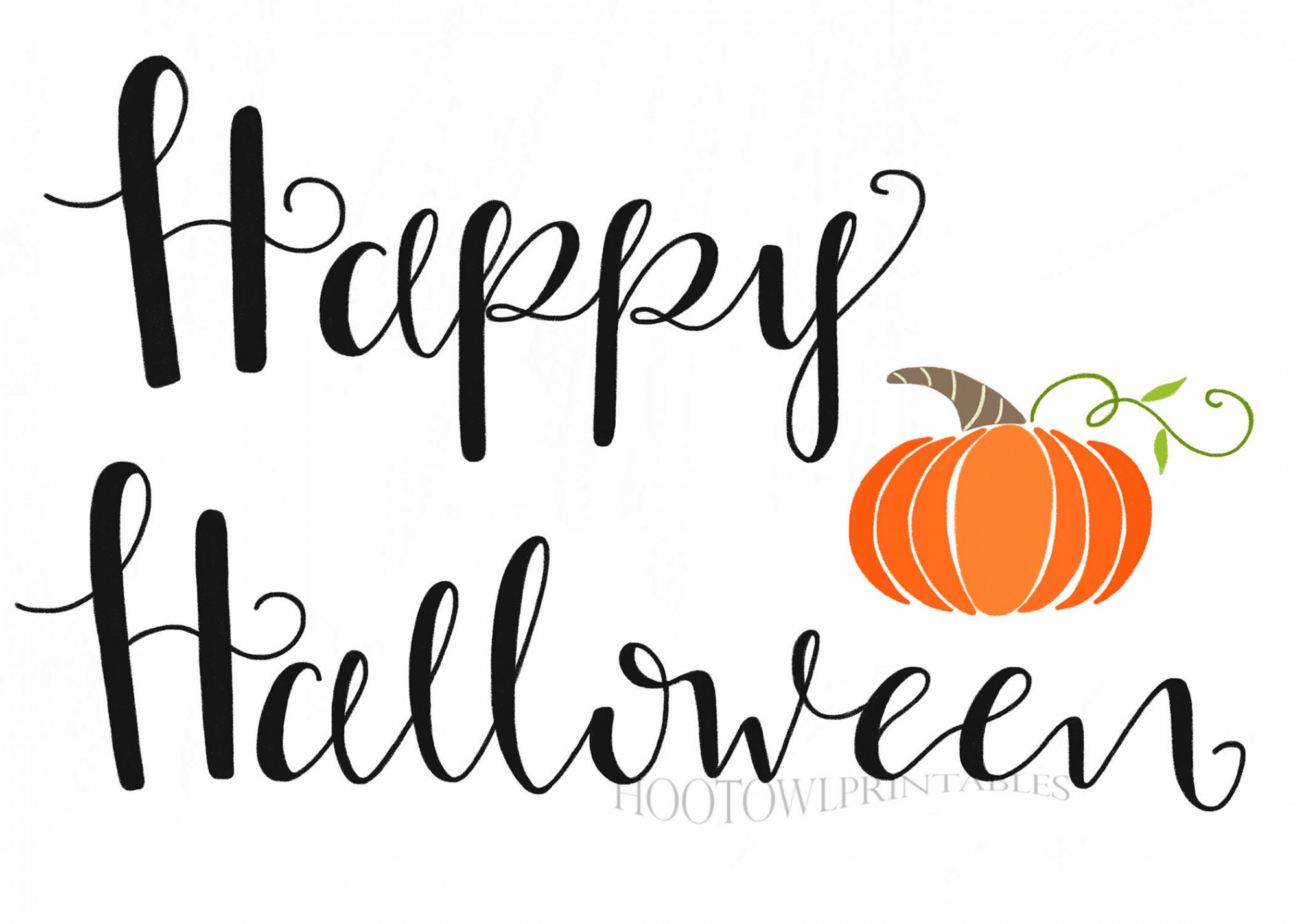 Halloween Printable Sign Halloween Decor Happy Halloween - Etsy