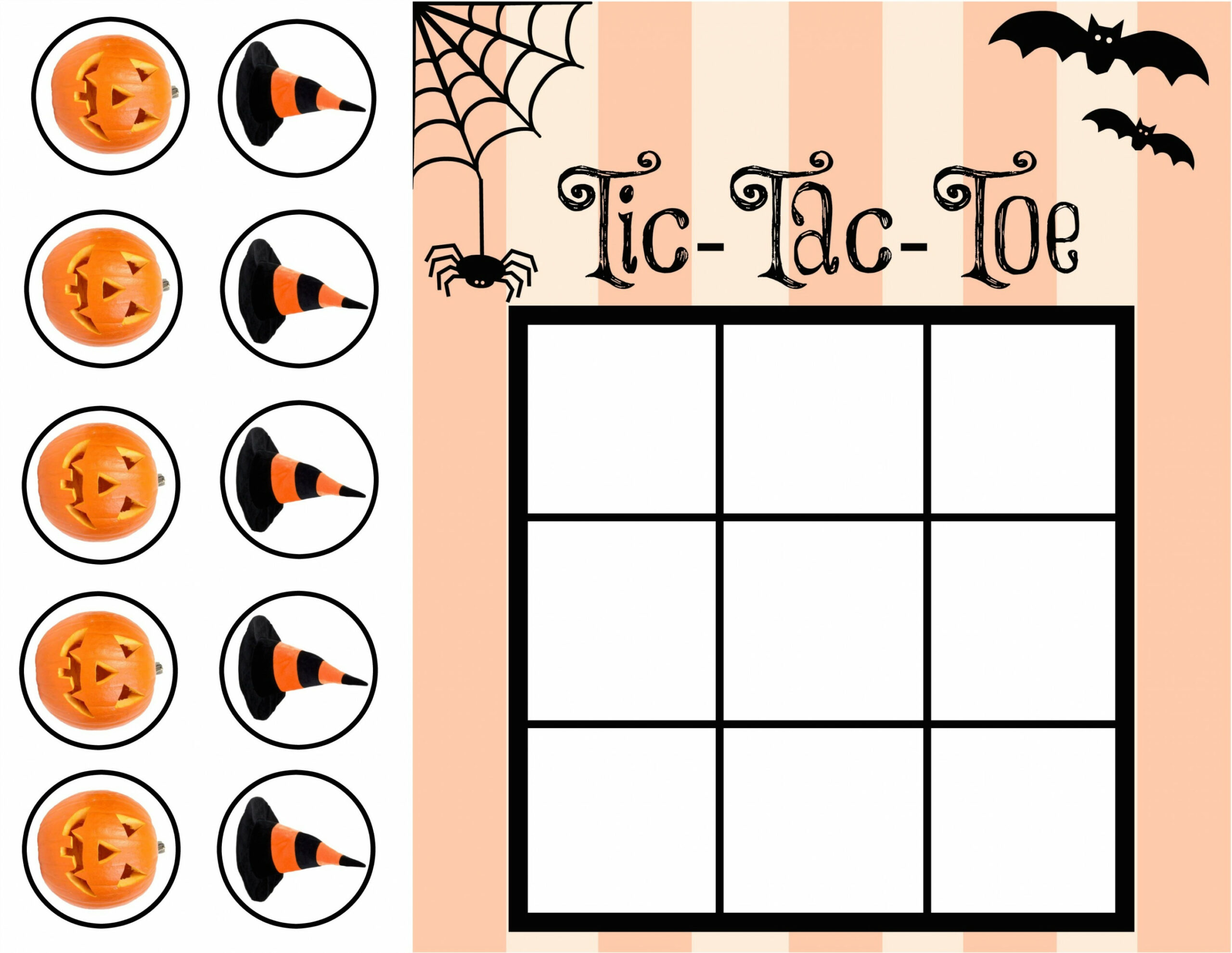 Halloween Tic Tac Toe PRINTABLE - Our Potluck Family