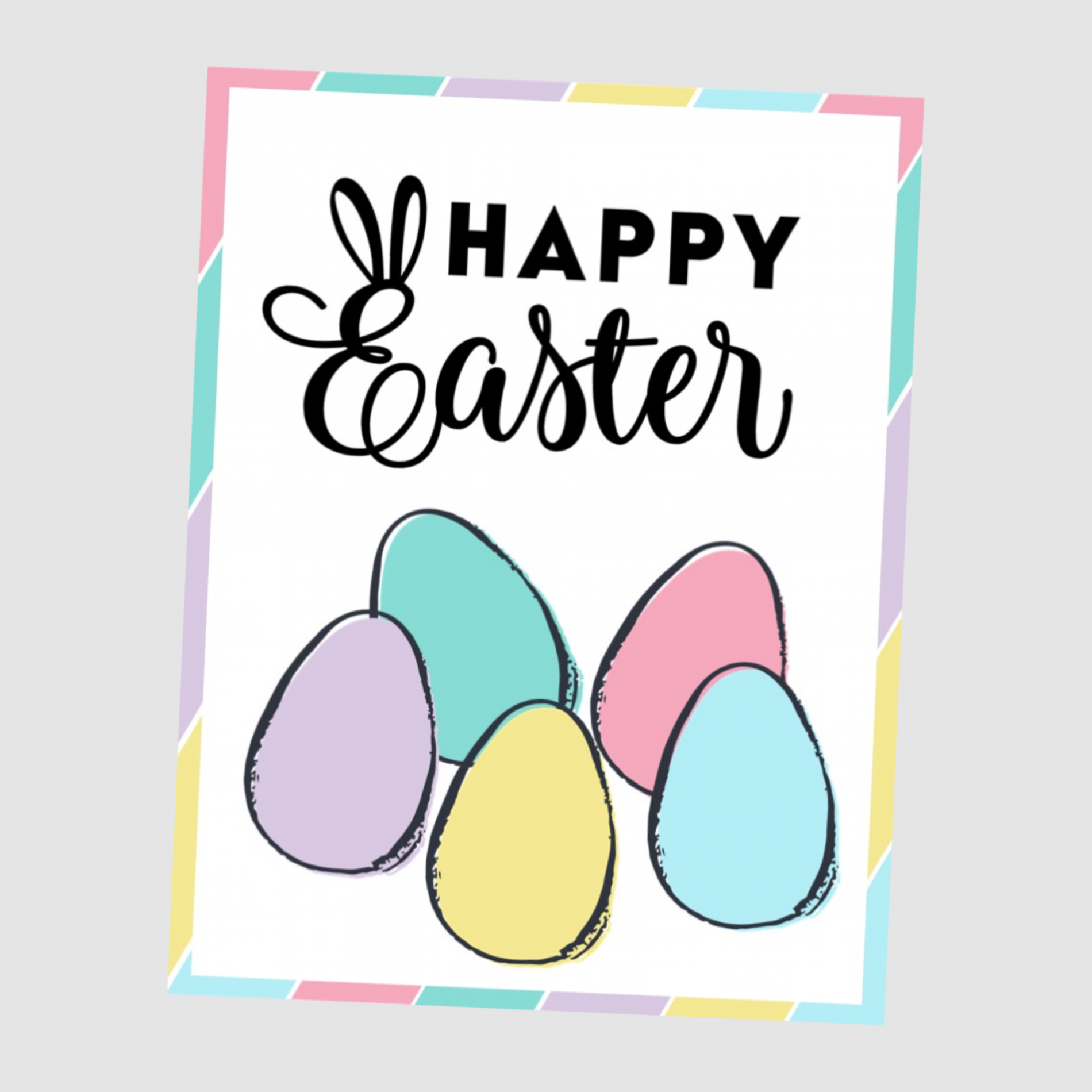 Happy Easter Free Printable — Krafty Planner