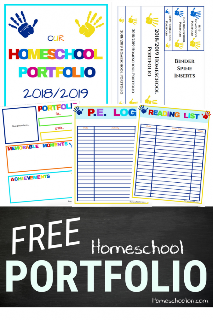 / Homeschool Portfolio Printable