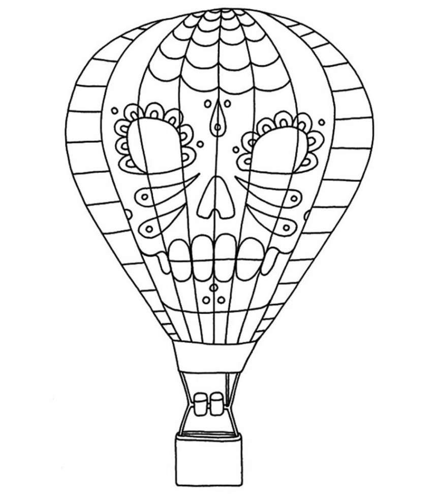 Hot Air Balloon Coloring Pages - Free Printables