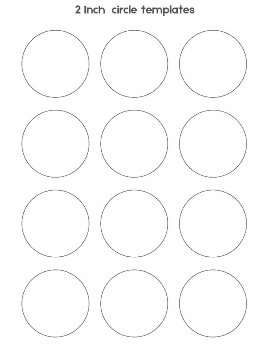 Inch Circle Template Blank Template DIY Design PNG - Etsy