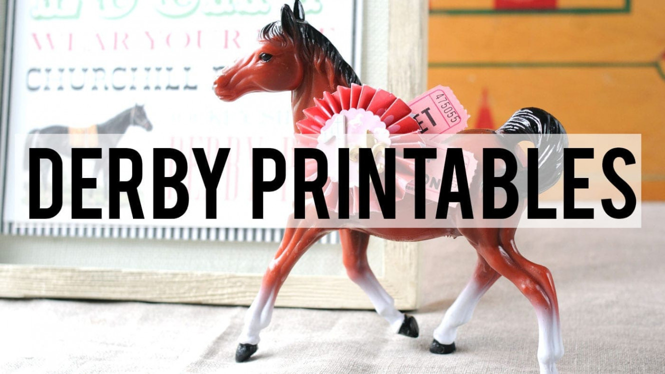 Kentucky Derby Printables - The Polka Dot Chair