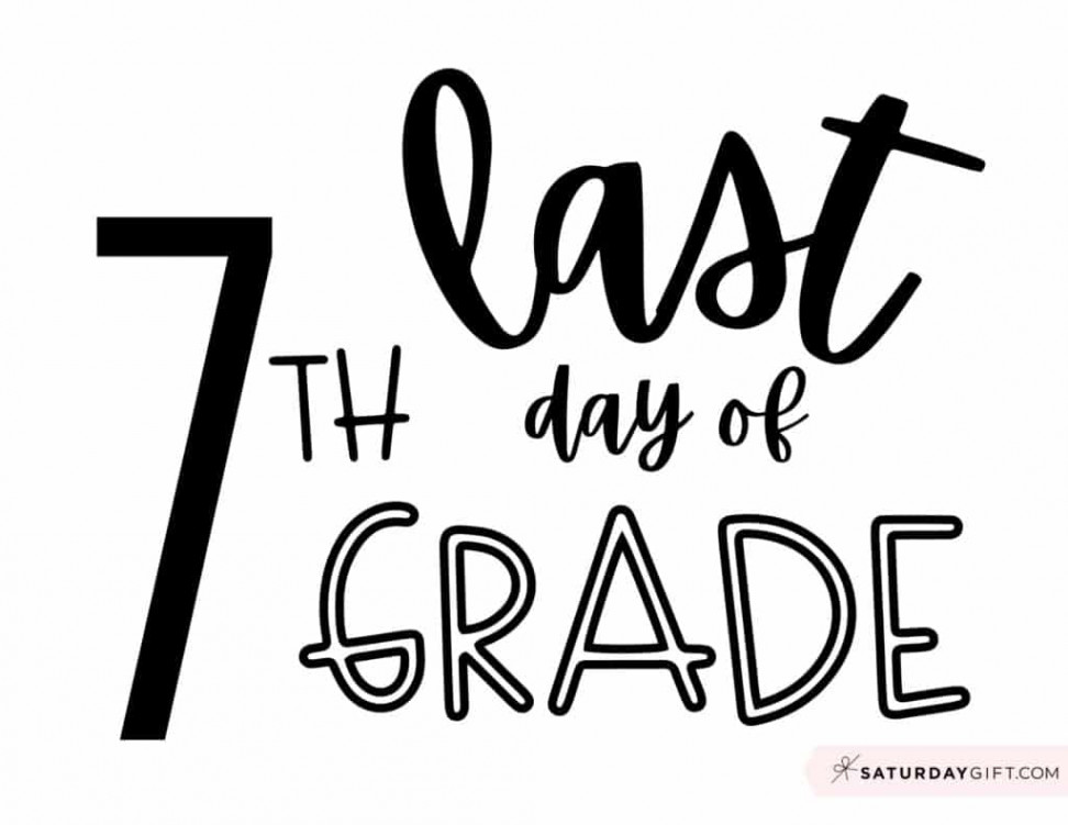 Last Day of School Sign Printable - Cute & Free Printable Designs