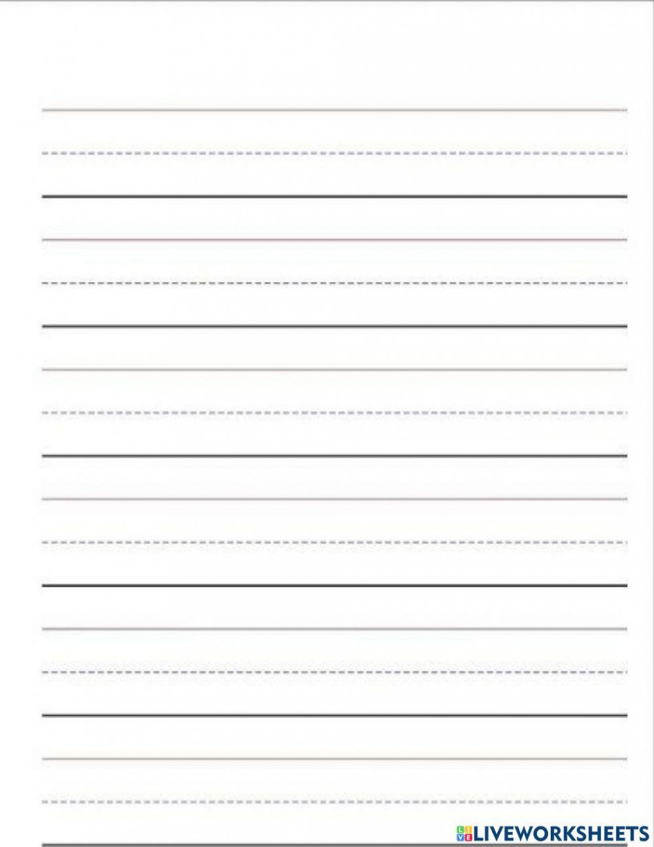 lined paper blank worksheet  Live Worksheets