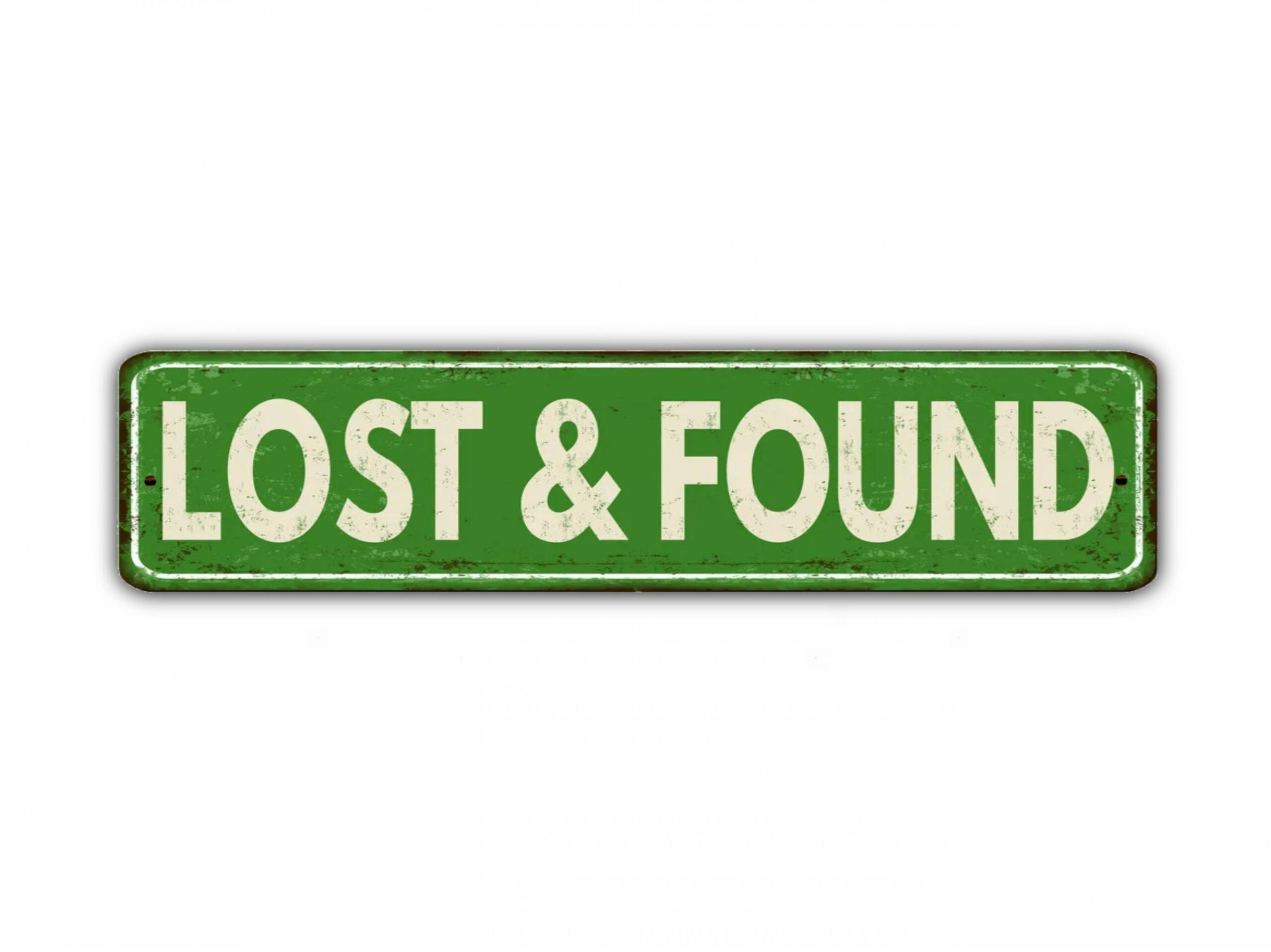 Lost and Found Street Sign Vintage Retro Rustic Patio Home - Etsy