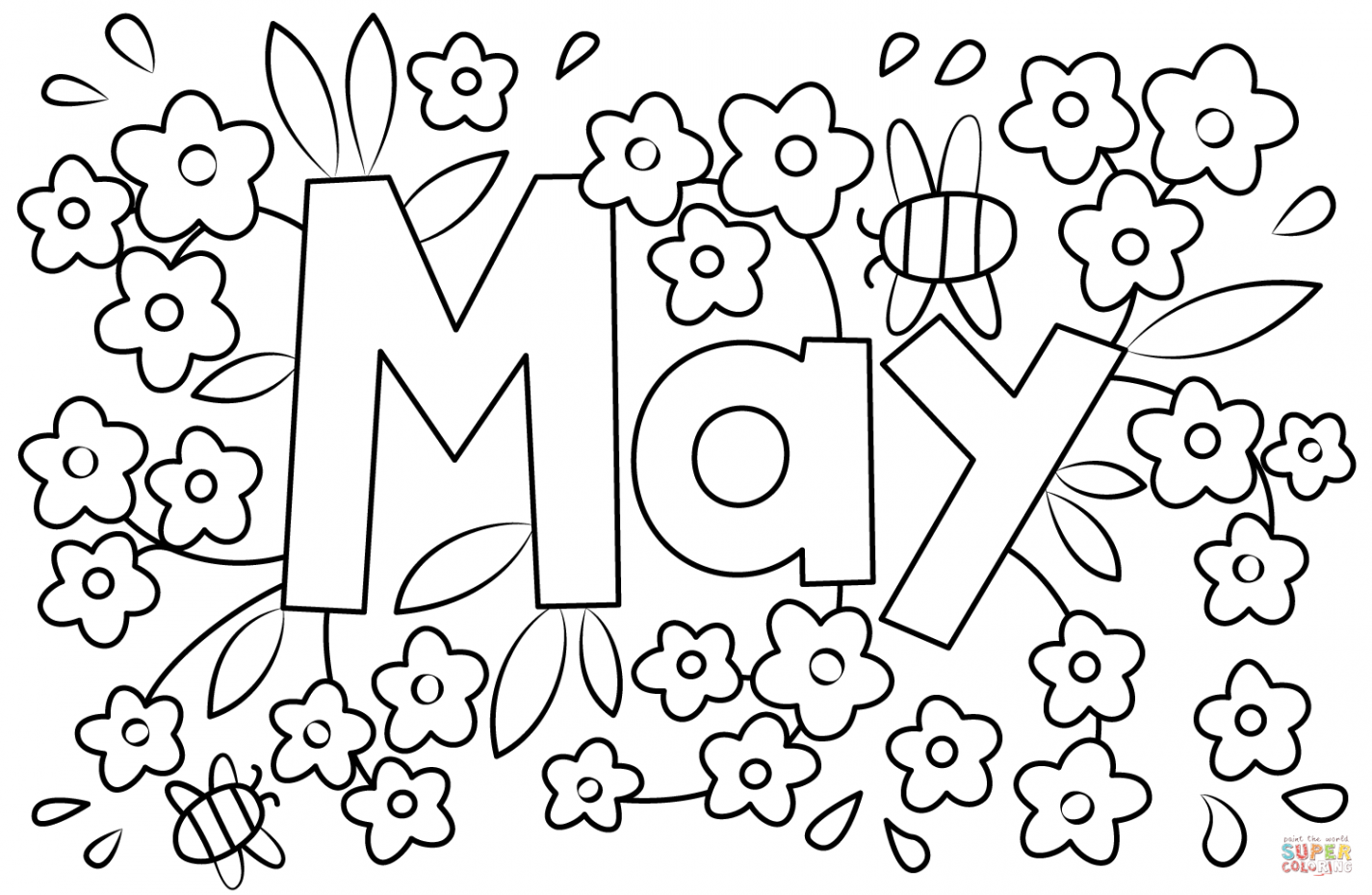 May coloring page  Free Printable Coloring Pages