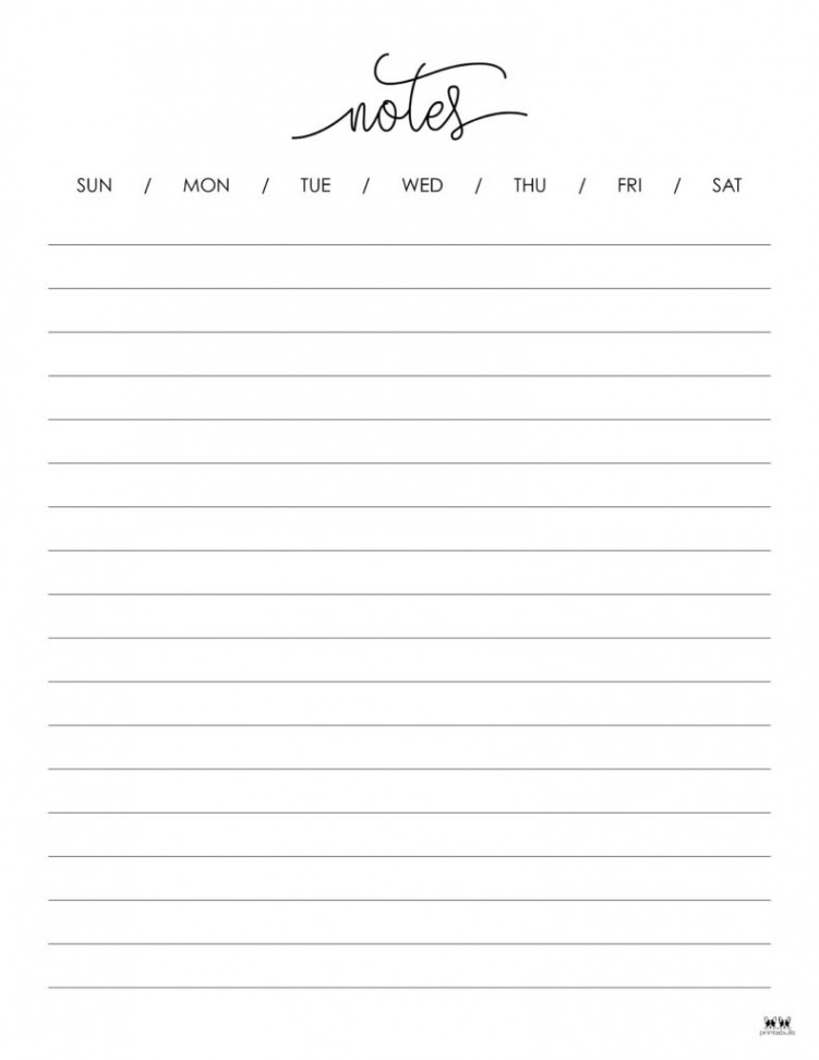 Note Pages & Templates -  FREE Printables  Printabulls