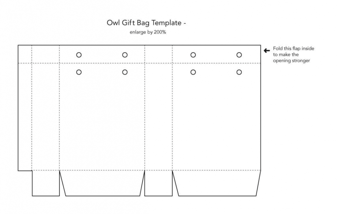 Paper Gift Bag Template  Gift bag templates, Printable gift bags