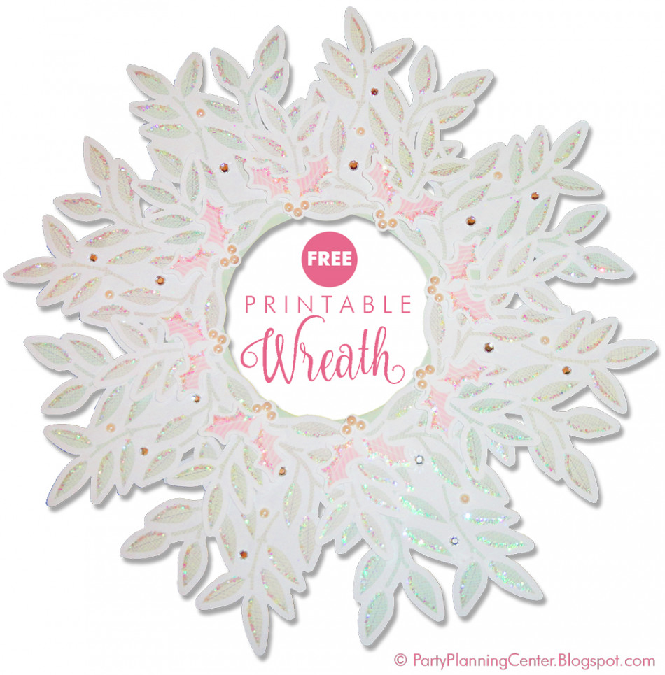 Party Planning: FREE Paper Wreath Template and Tutorial