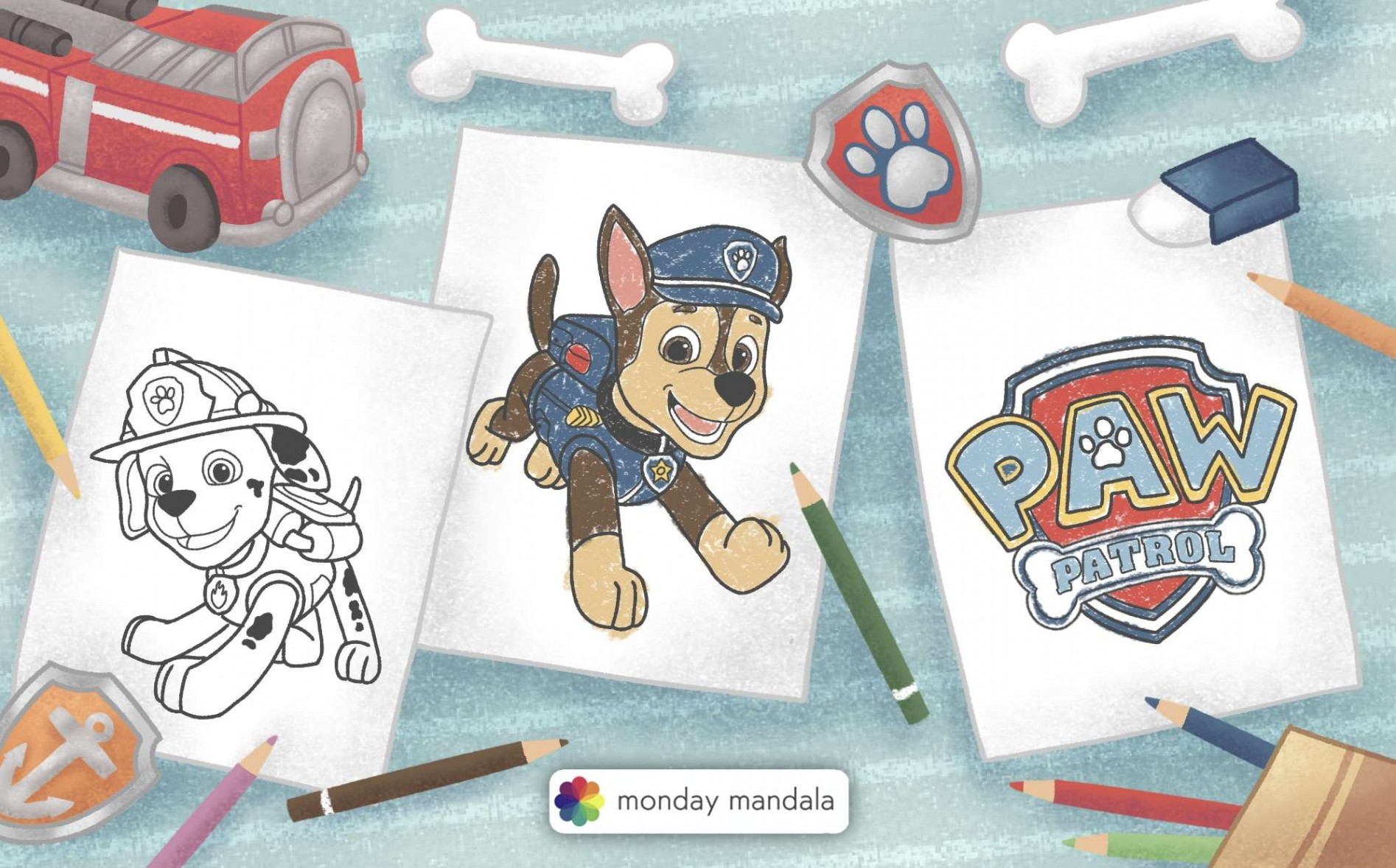 Paw Patrol Coloring Pages (Free PDF Printables)