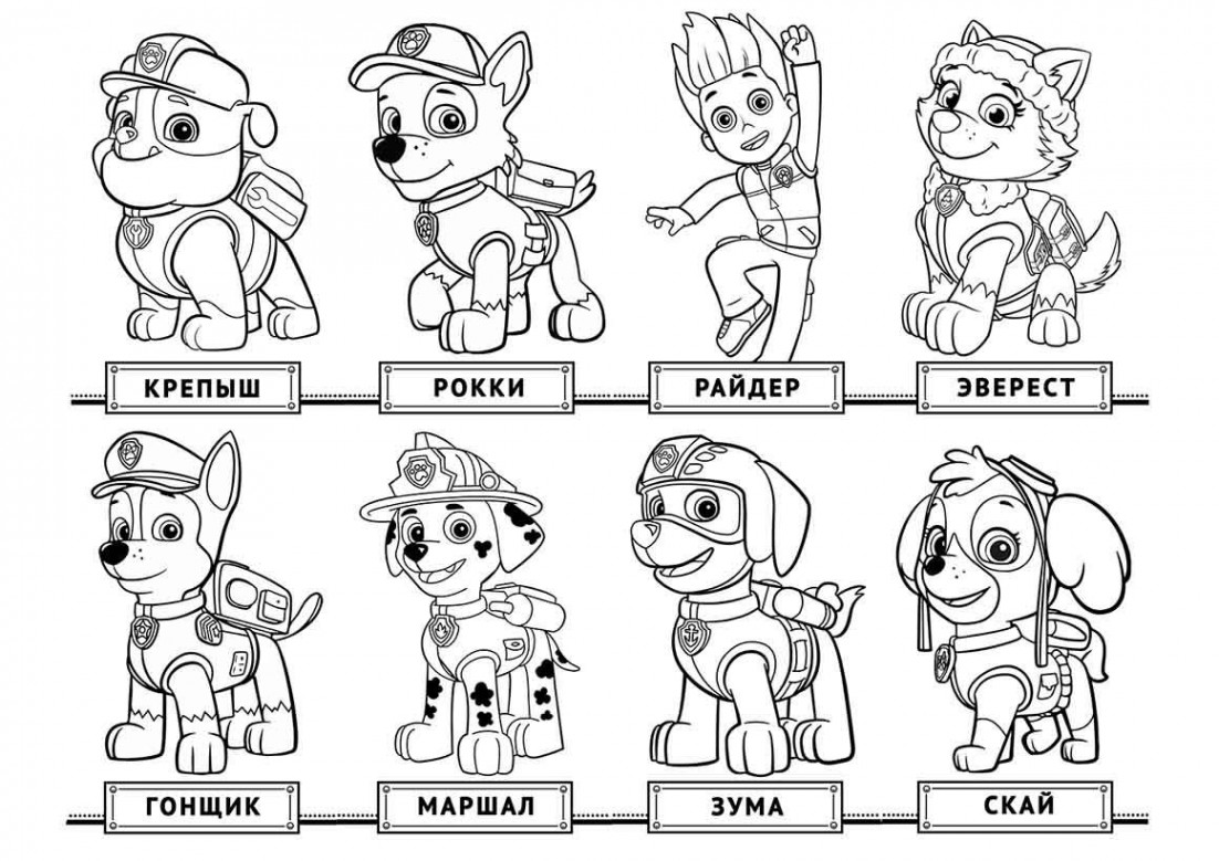 Paw Patrol Coloring Pages Paw Patrol Free Coloring Pages Free