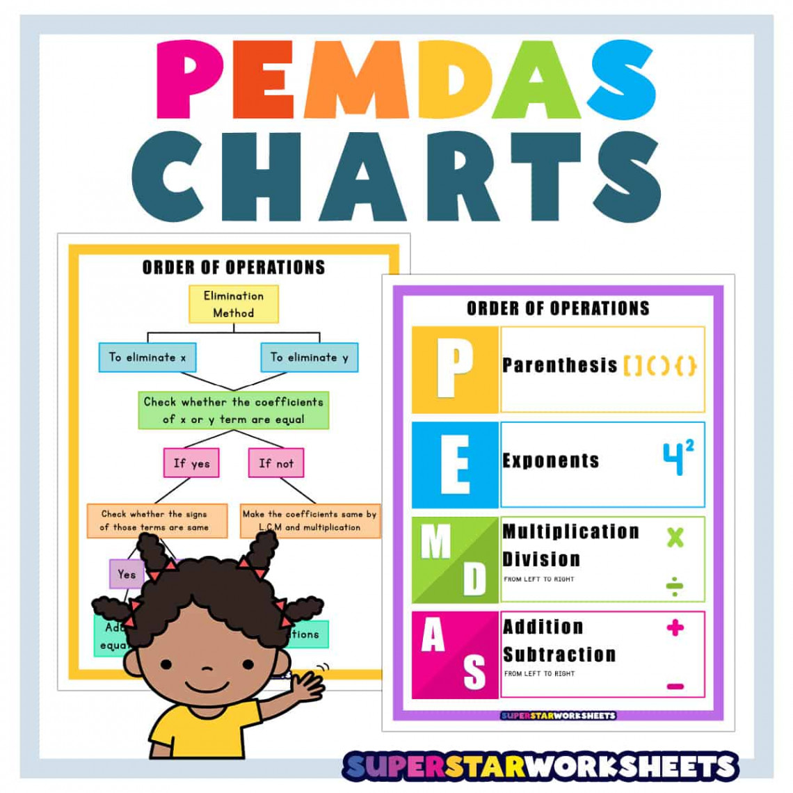 PEMDAS Chart - Superstar Worksheets