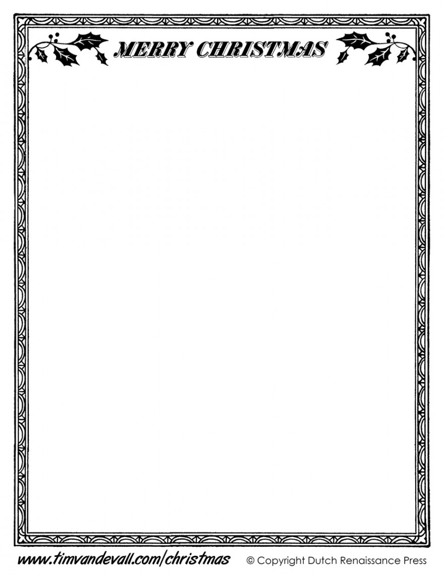 Printable Christmas Paper Templates – Tim