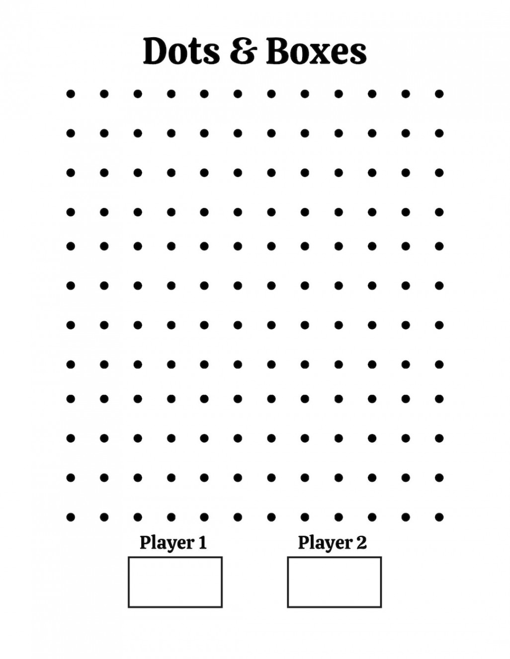 Printable Dots and Boxes Sheets, Games, Worksheet, Coloring, Busy