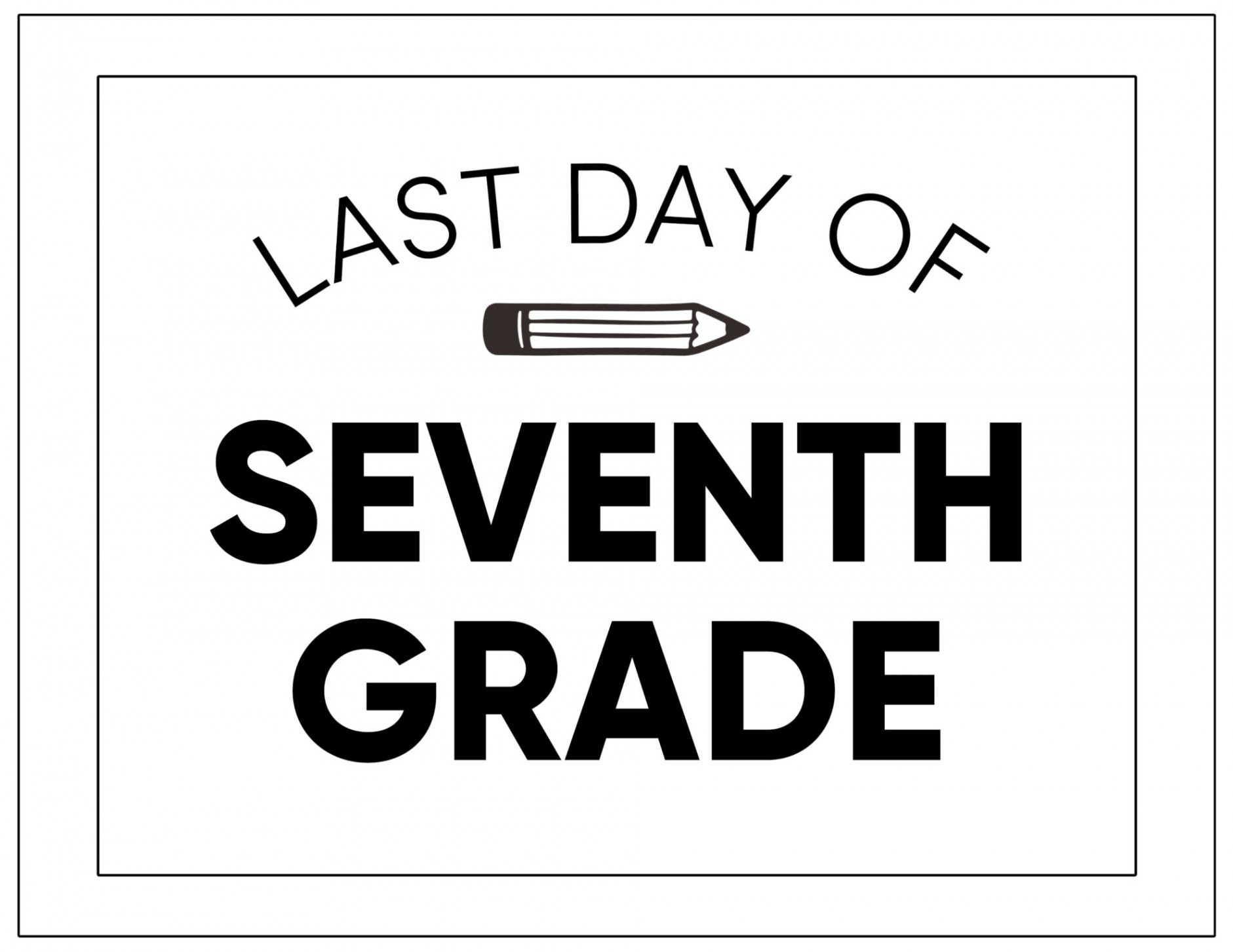 Printable Last Day of School Signs - Paper Trail Design