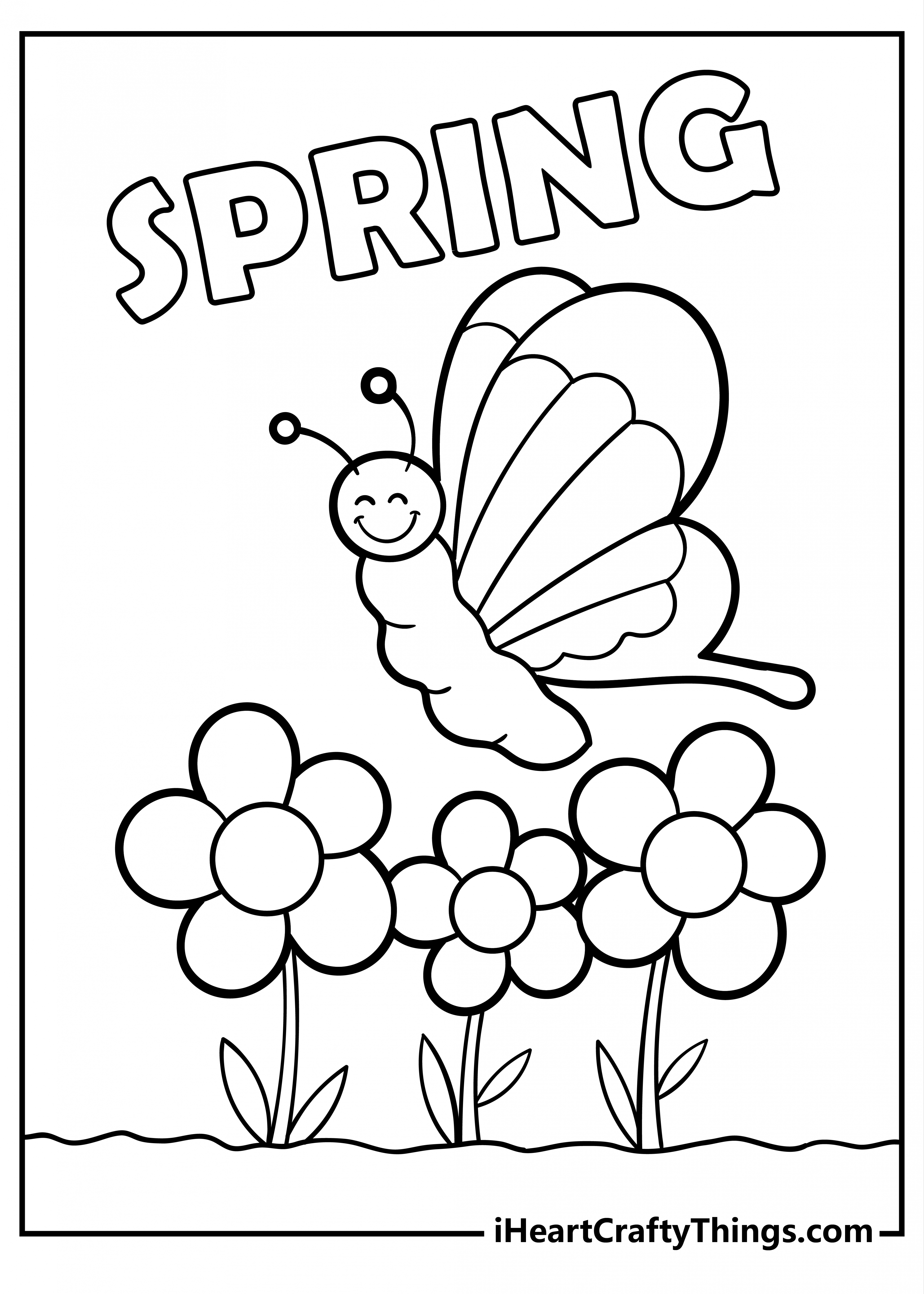 Printable Spring Coloring Pages (% Free Printables)