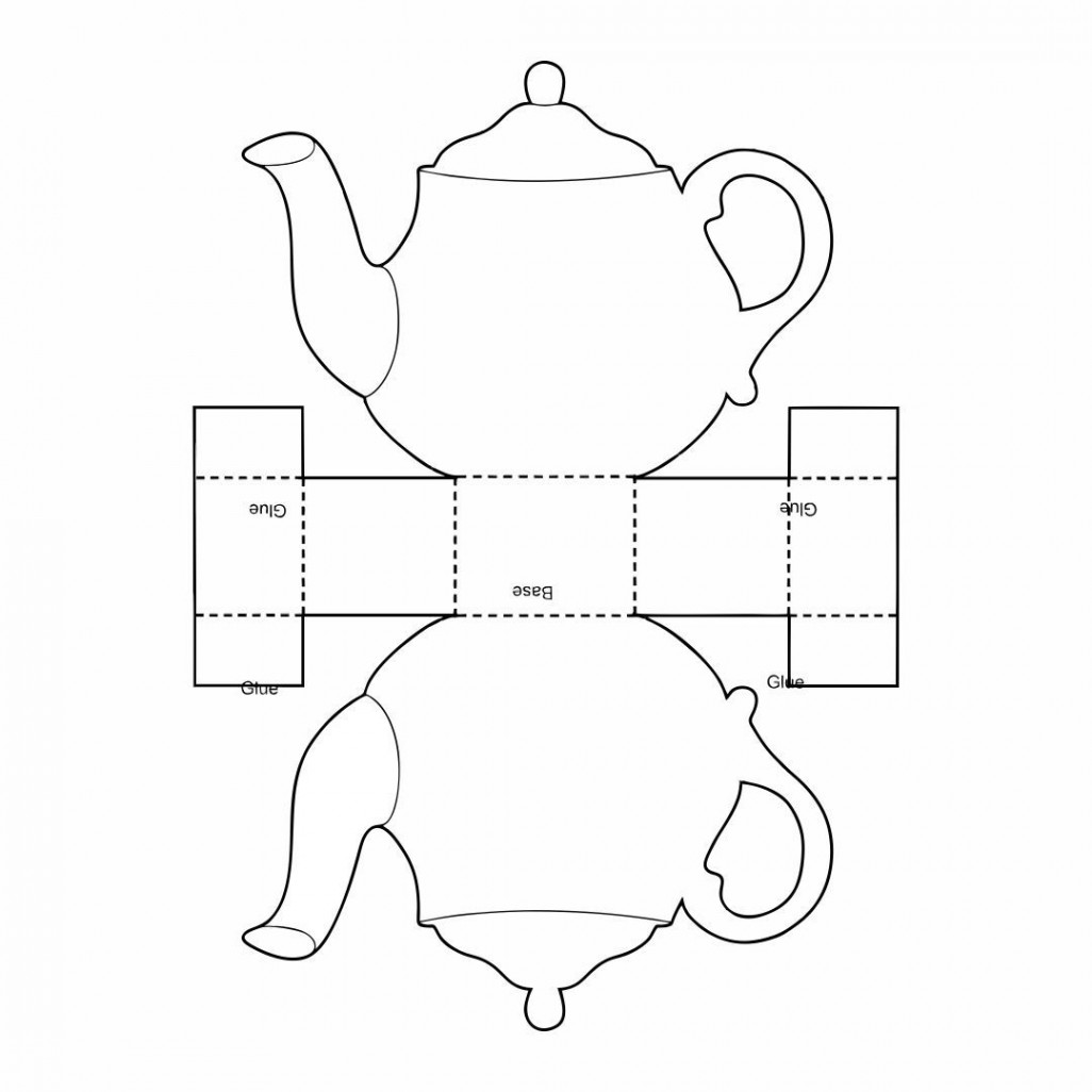 Printable Teapot Templates  Paper tea cups, Free printable crafts