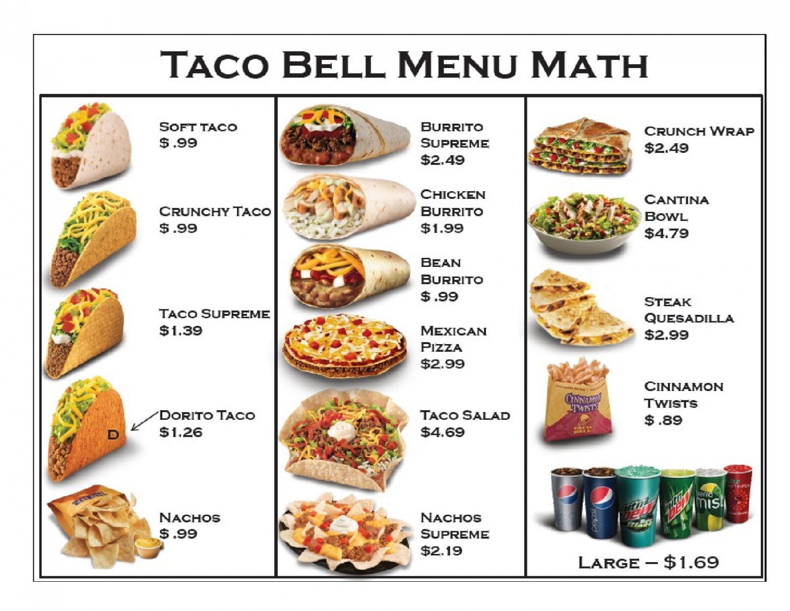 Quia - Taco Bell Menu