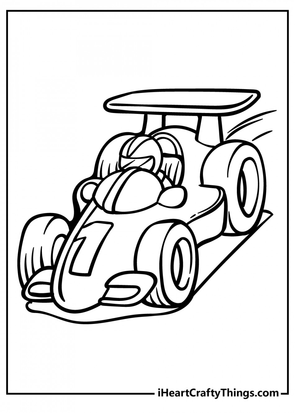 Race Car Coloring Pages (% Free Printables)