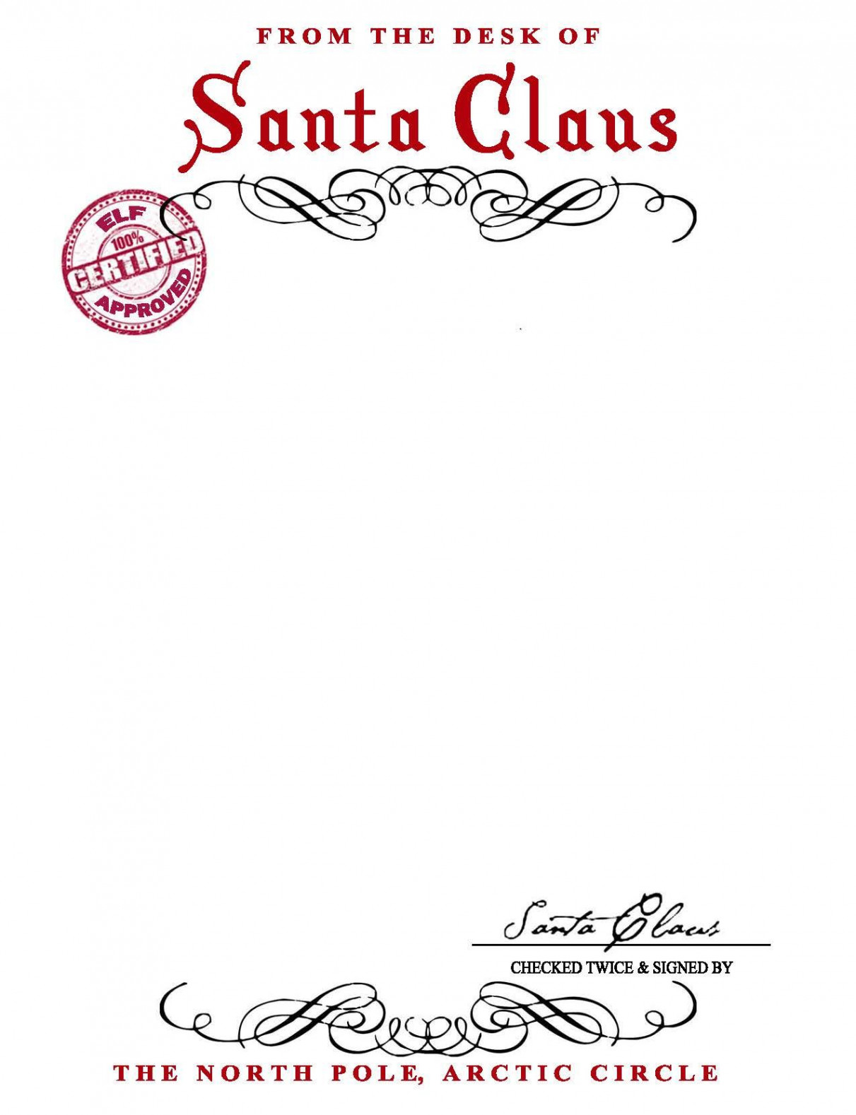 Santa letter template, Santa claus letter template, Santa template