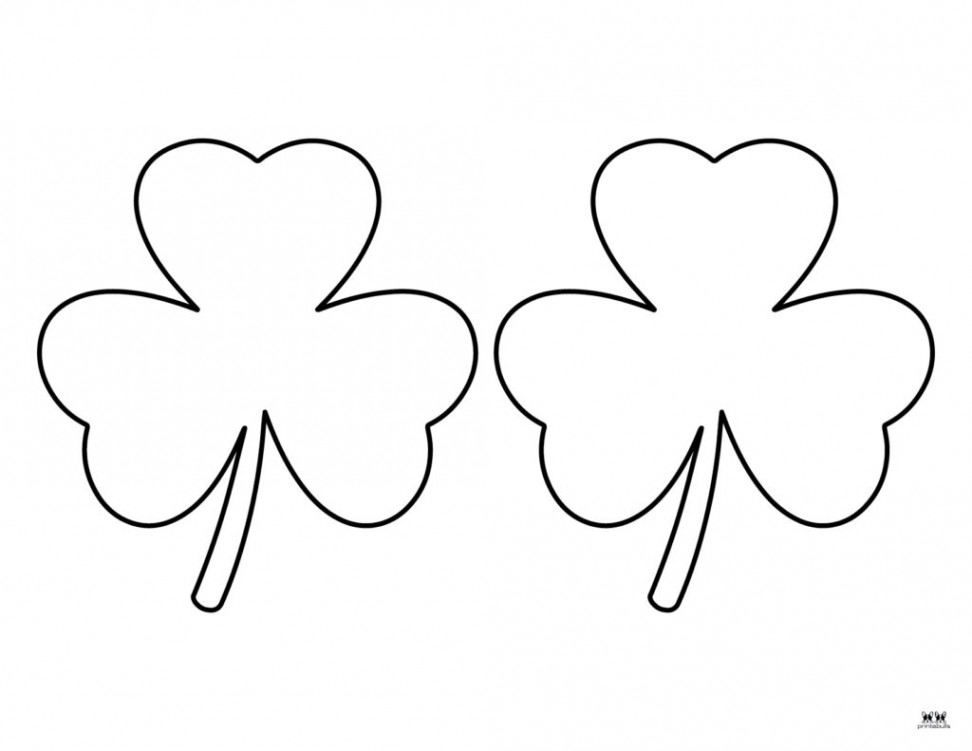 Shamrock Templates & Coloring Pages -  FREE Printables  Printabulls