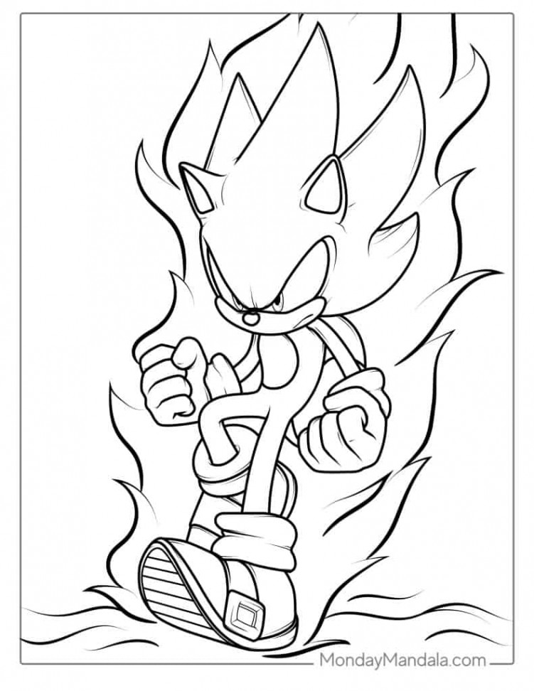 Sonic Coloring Pages (Free PDF Printables)