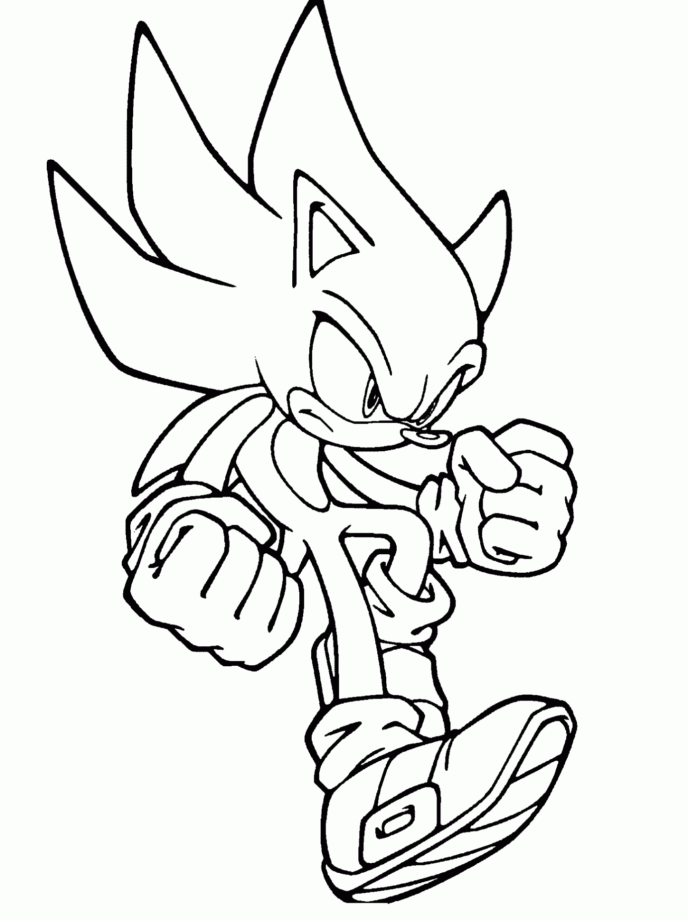 Sonic The Hedgehog Coloring Pages (PDF Download) - Coloringfolder