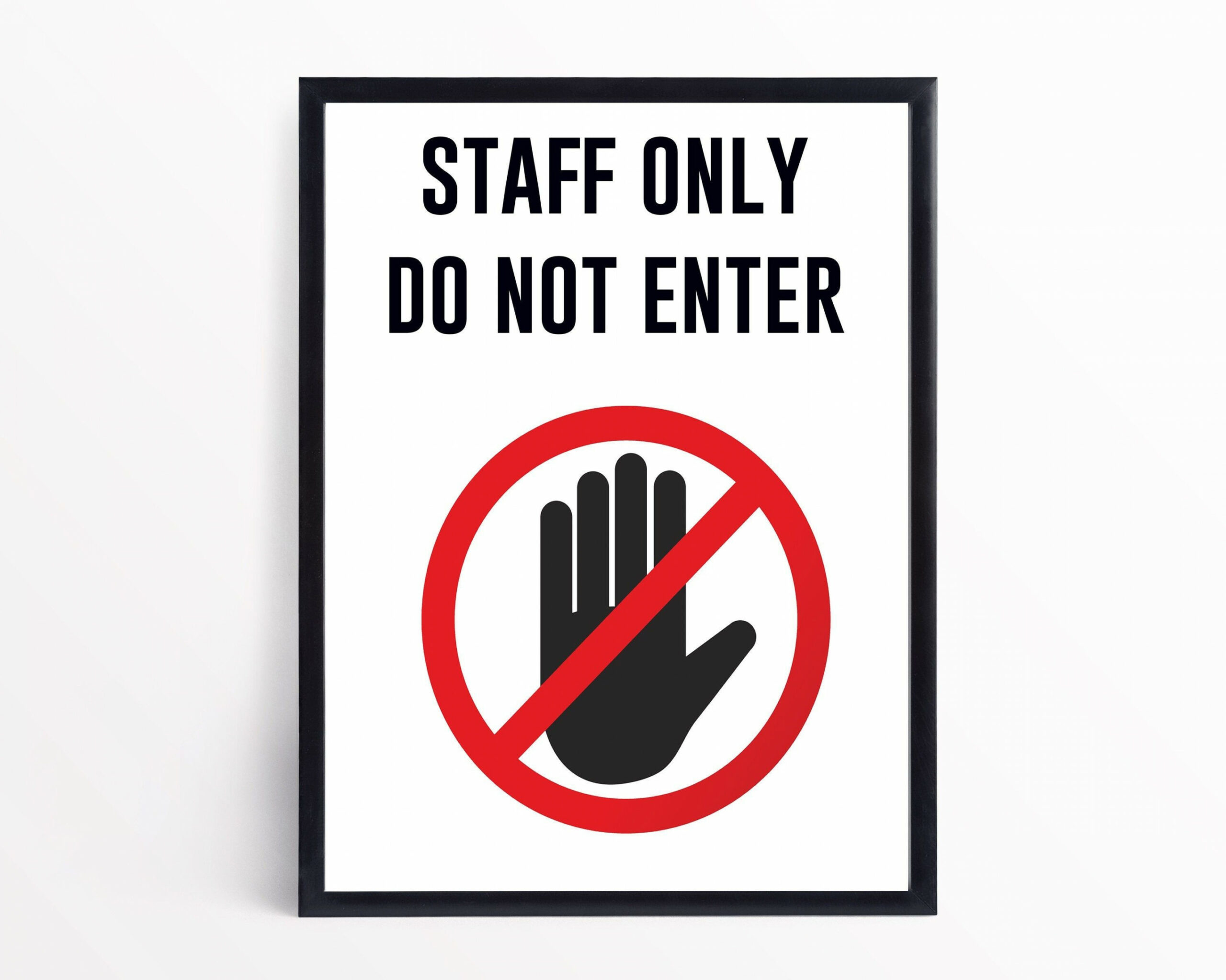 Staff Only Sign Staff Only Door Sign Printable Staff Only - Etsy