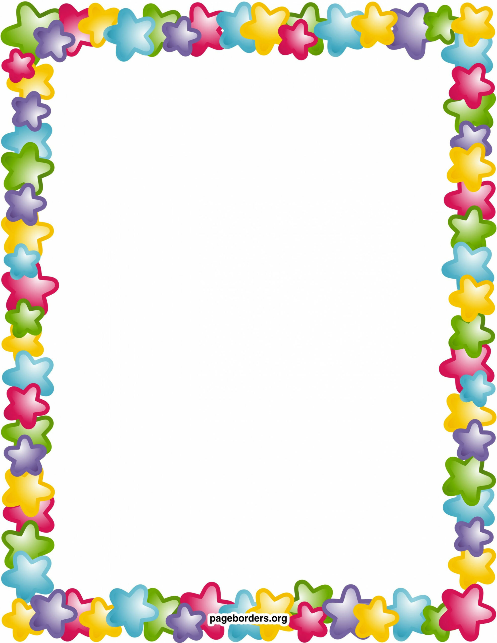 Star+Page+Border  Clip art borders, Free clip art, Page borders