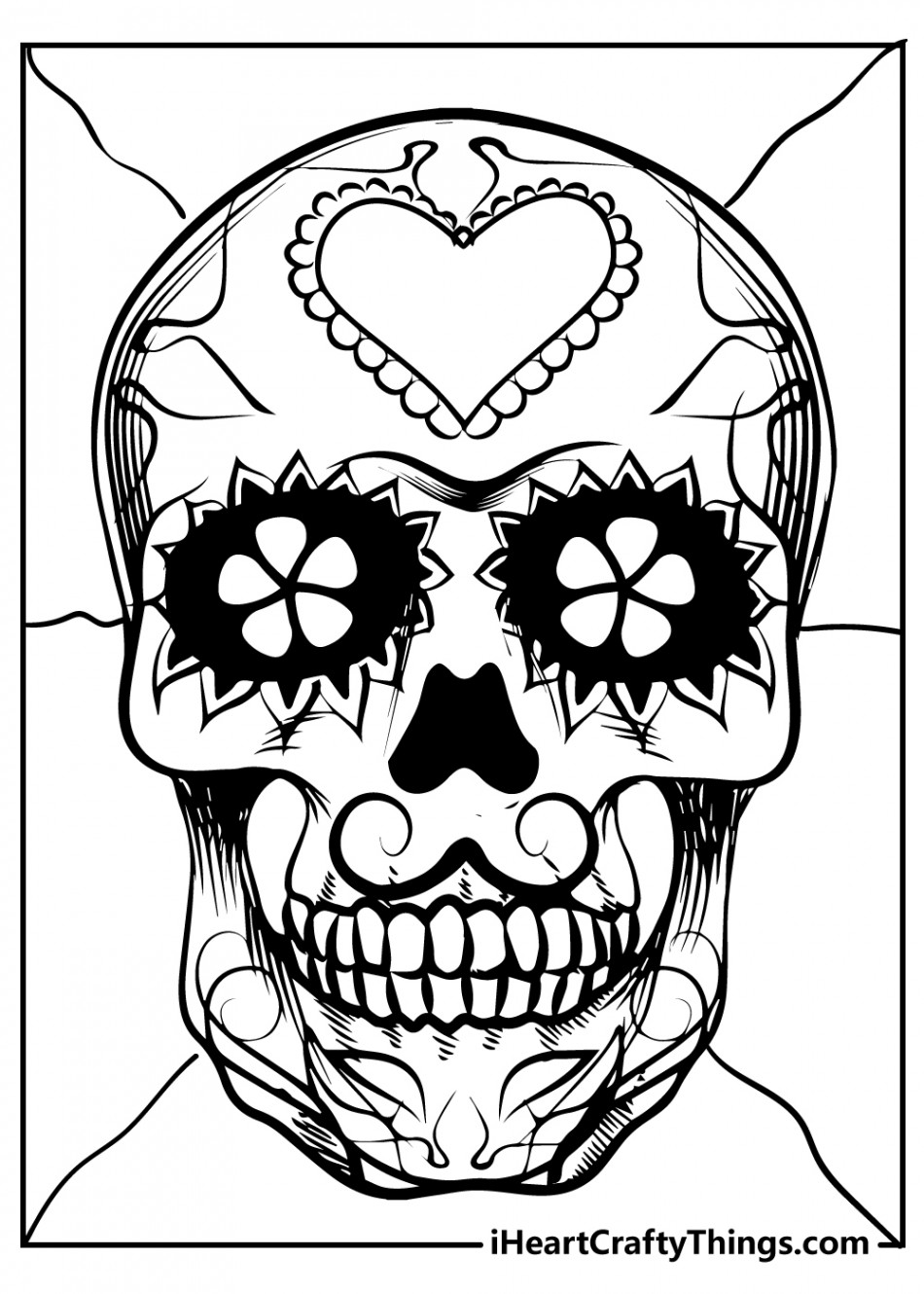 Sugar Skull Coloring Pages (% Free Printables)