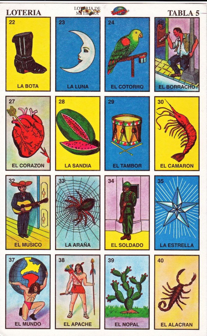 Tarjetas de loteria imprimibles el conjunto completo de  - Etsy