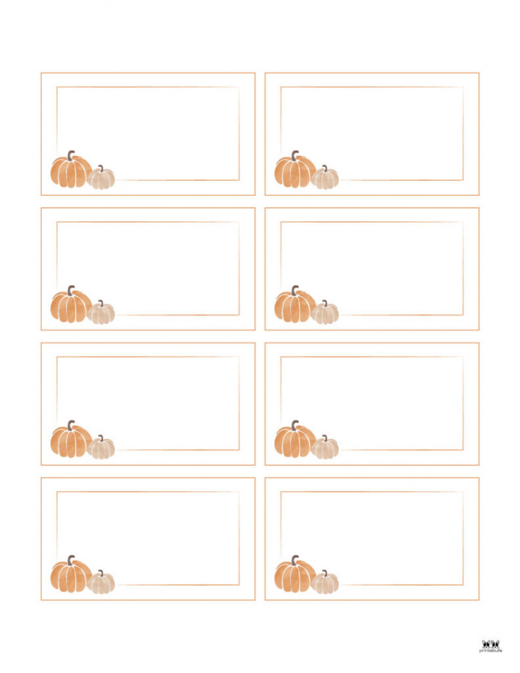 Thanksgiving Place Cards -  FREE Printable Sets  Printabulls