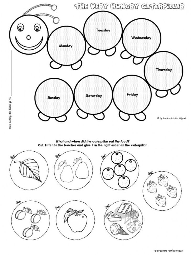 The Very Hungry Caterpillar - Sequencing Activity  PDF