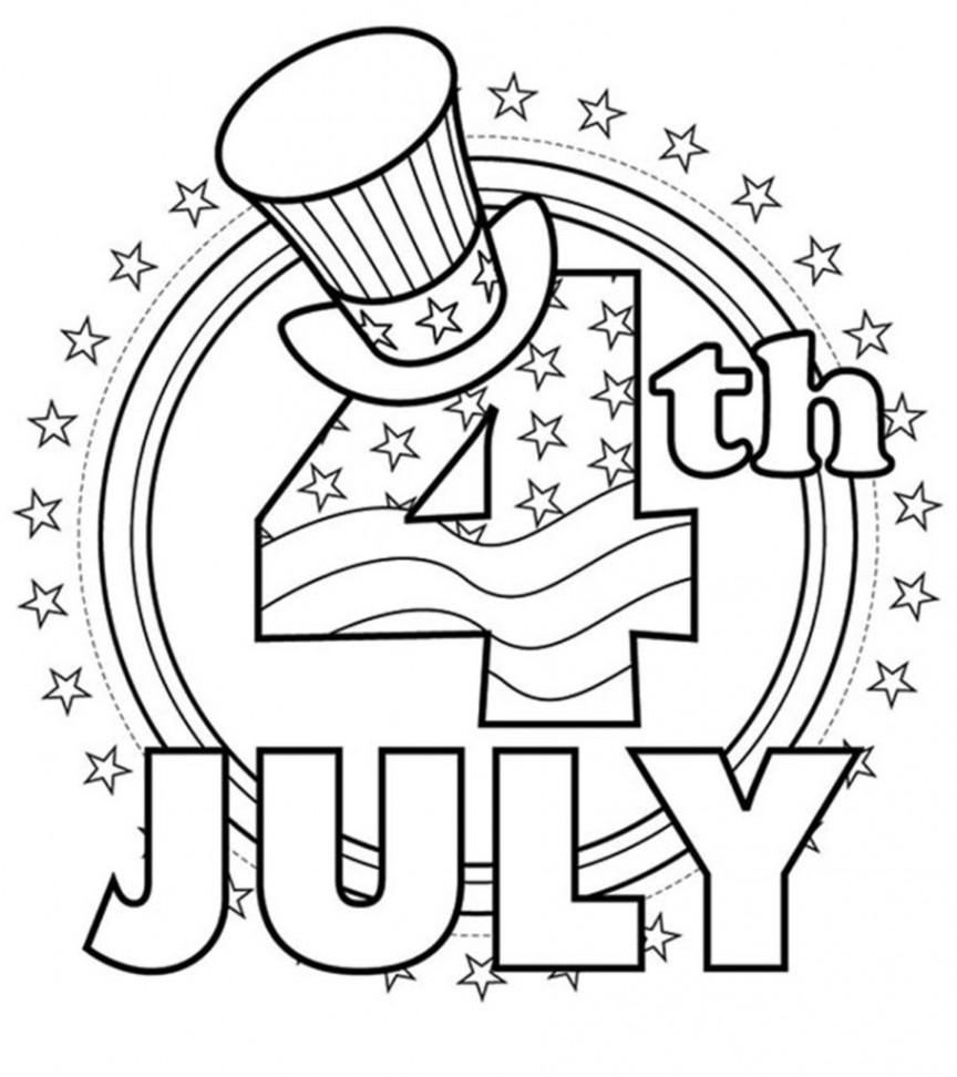 Top  Free Printable th Of July Coloring Pages Online