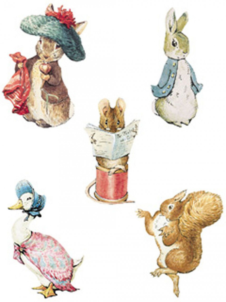 Wallies Beatrix Potter Peter Bunny Rabbit Characters Wall