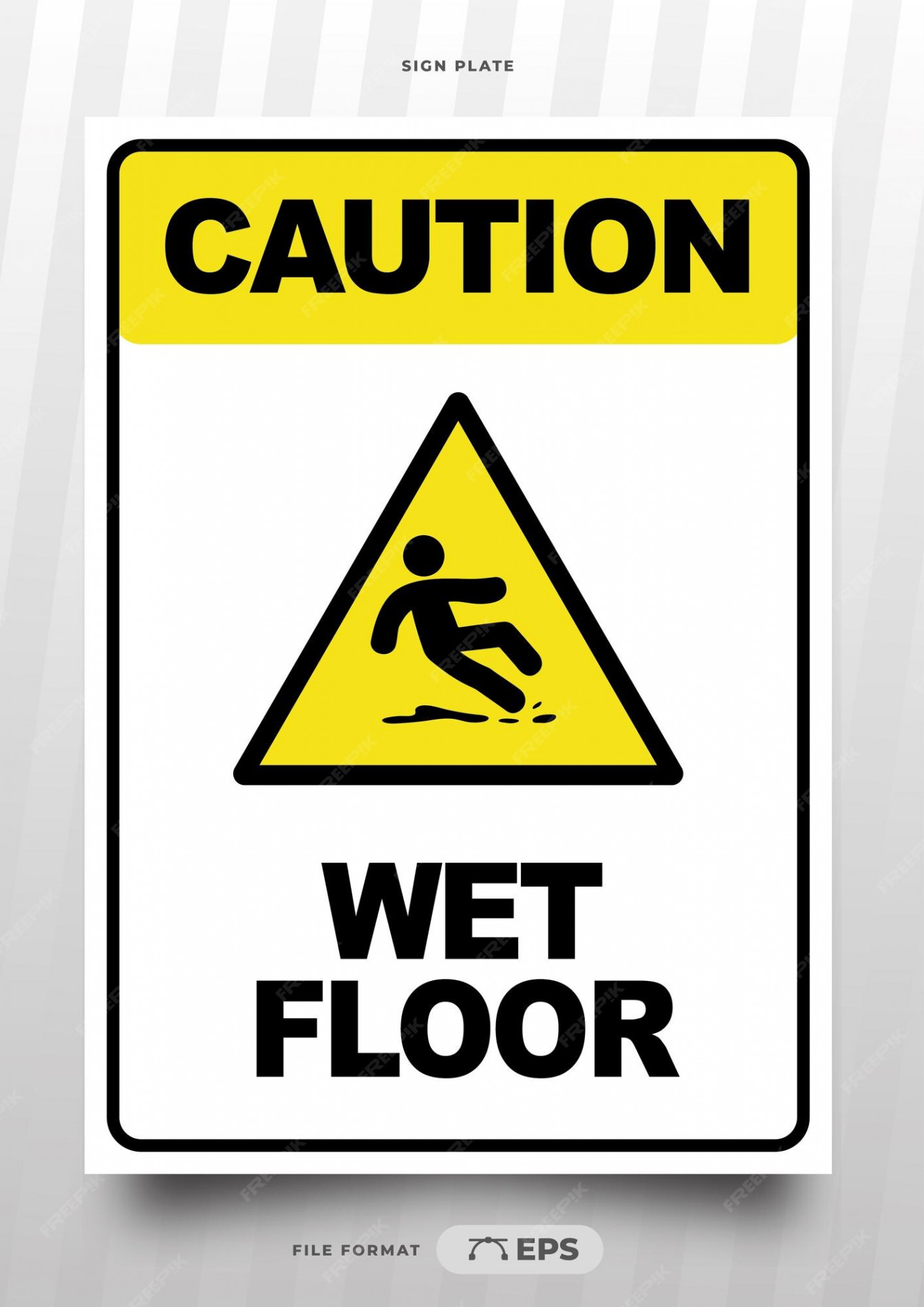 Wet floor sign-Vektoren und -Illustrationen zum kostenlosen