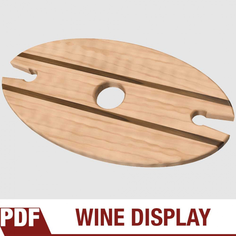 Wine Bottle & Glass Display Template