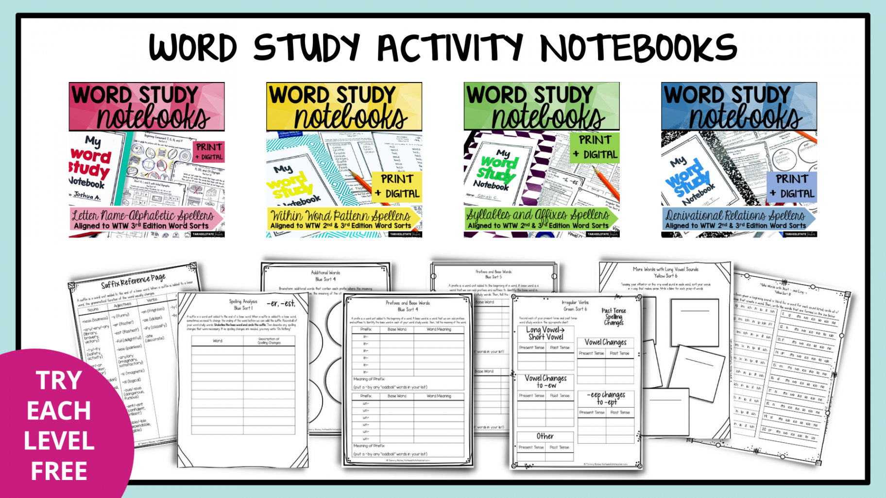 Words Their Way Free Resources for Word Study — Tarheelstate Teacher