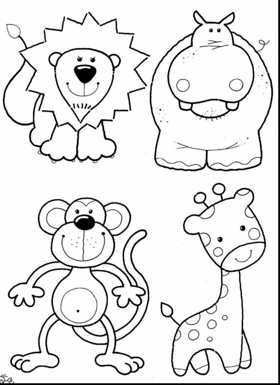 Zoo Animals Coloring Pages Coloring Pages Zoo Animals Coloring