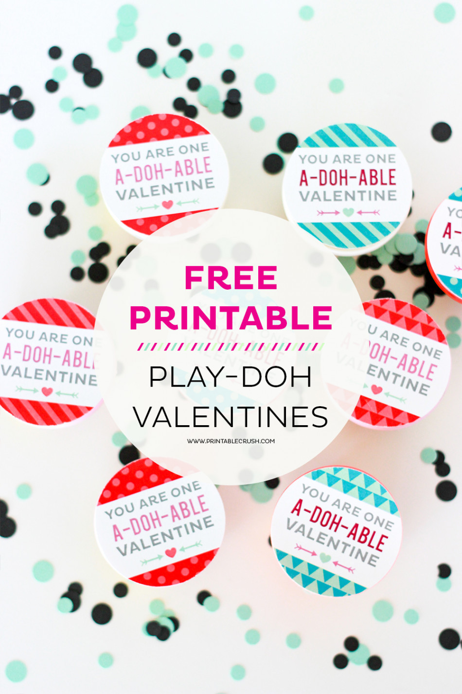 Adorable and FREE Play-doh Valentine Printables - Printable Crush