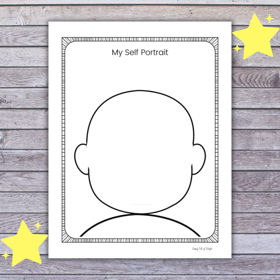 All About Me Self Portrait (Free printable!) - Simply Full of Delight