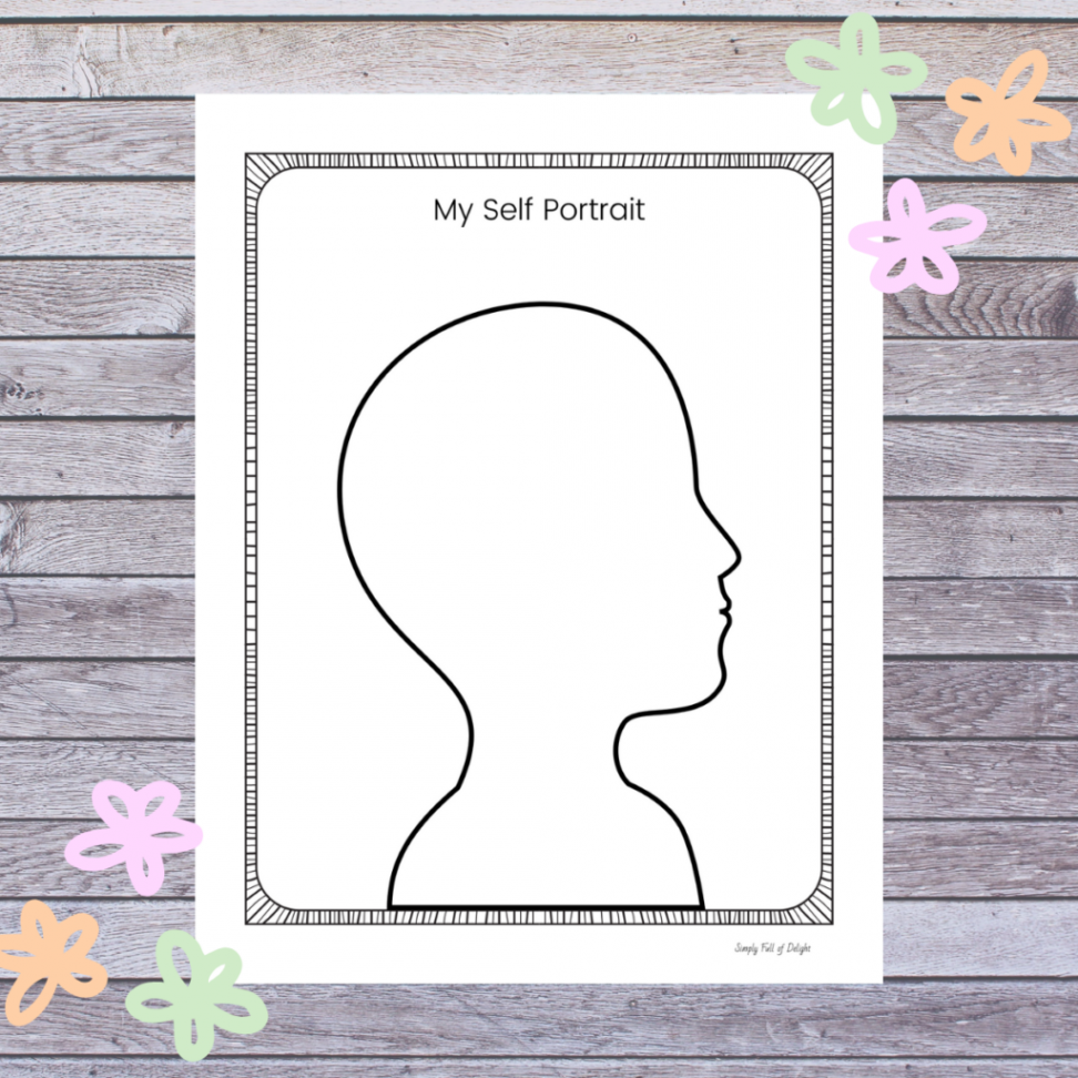 All About Me Self Portrait (Free printable!) - Simply Full of Delight