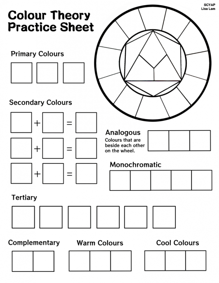 Basic Color Theory - Printable  SCYAP