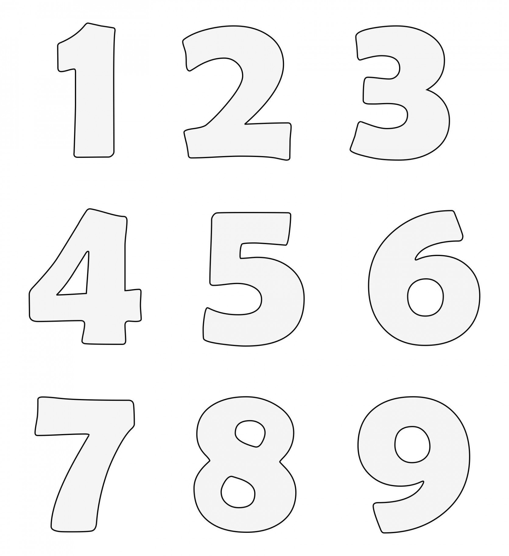 Best Large Printable Numbers   PDF for Free at Printablee